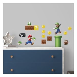 Super Mario Peel and Stick Wall Decals NIP